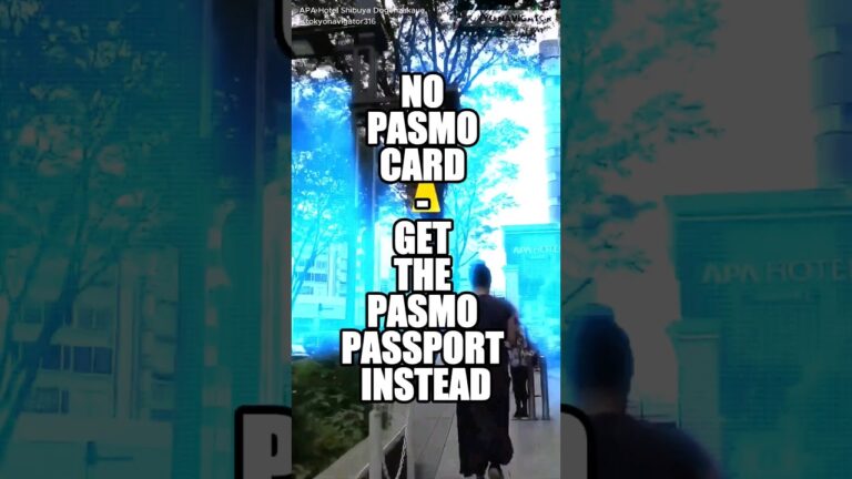 NO PASMO CARD – GET THE PASMO PASSPORT INSTEAD