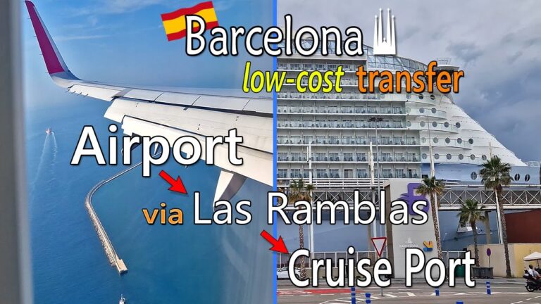 #Barcelona Airport to Cruise Port via downtown | the affordable transfer #cruise #cruisetravelvideos