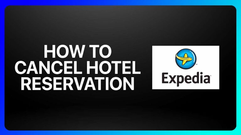 How To Cancel Expedia Hotel Reservation Tutorial