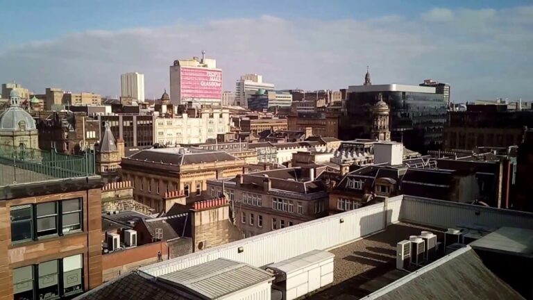 Panorama Glasgow z Lighthouse