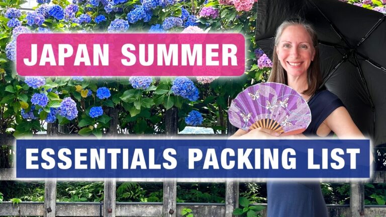 Japan SUMMER Travel Essentials Packing List ☔️ What to Wear in Tokyo