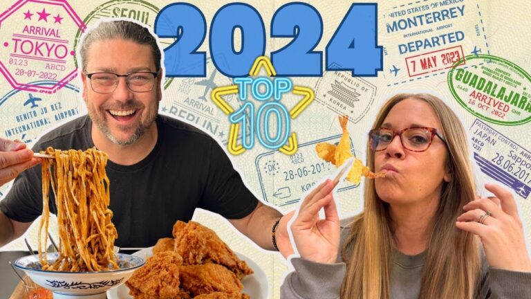 THE BEST FOOD WE ATE IN 2024!! Japan Mexico Europe South Korea