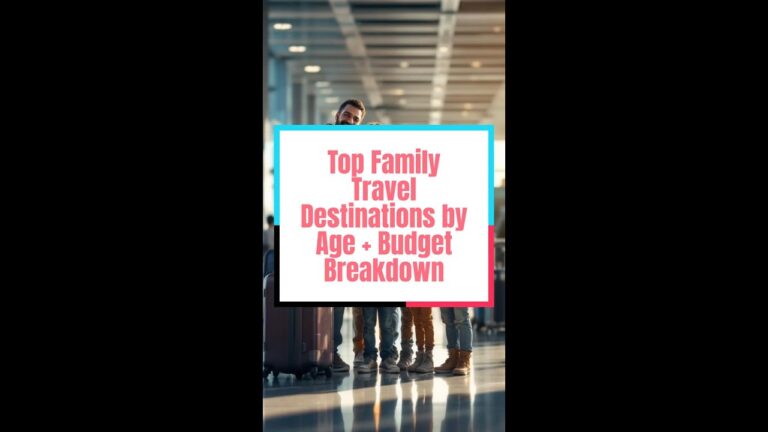 Top Family Travel Destinations by Age + Budget Breakdown