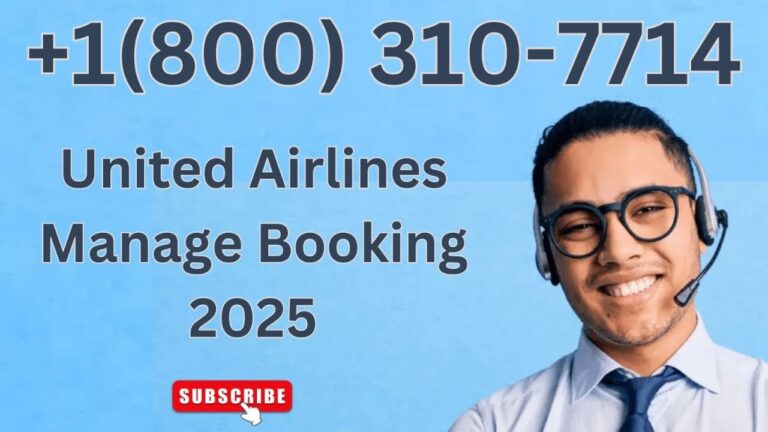 United Airlines Manage Booking: Call 1-800-310-7714 to Change UnitedAirlines Flights (EASY!)