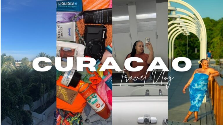 Travel Vlog || Curacao Girls Trip | Maintenance vlog , travel day, room tour ♡