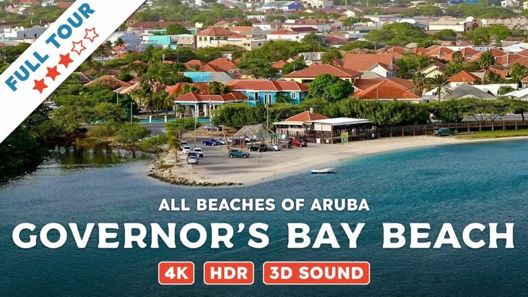 Governor’s Bay Beach, Aruba — Beach Walking Videos of ALL Beaches of Aruba (4K, HDR, 3D Sound)