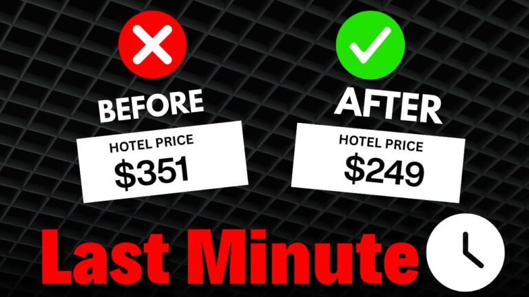 I Saved 50% on Last Minute Hotels with This ONE Trick