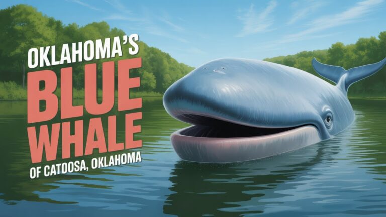Oklahoma’s Weirdest Roadside Attraction: The Giant Blue Whale of Route 66