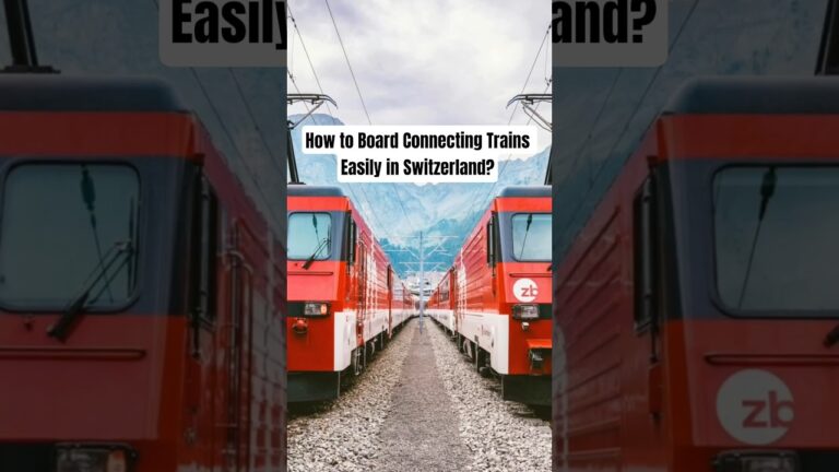How to Catch Connecting Trains Easily in Switzerland #swisstravelpass