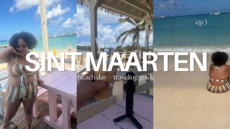 TRAVEL VLOG || BEACH DAY + TRAVEL GUIDE ✨  || THE BLUEST WATER IN THE CARIBBEAN