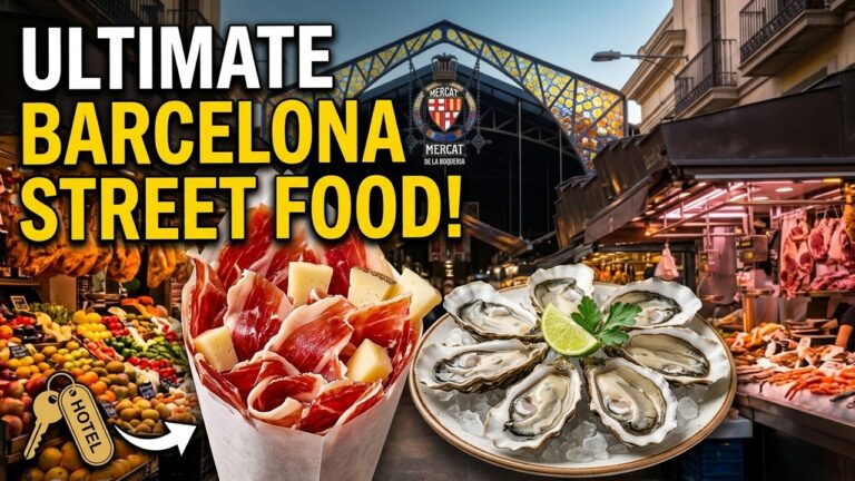 We found the BEST food in Barcelona at this market!