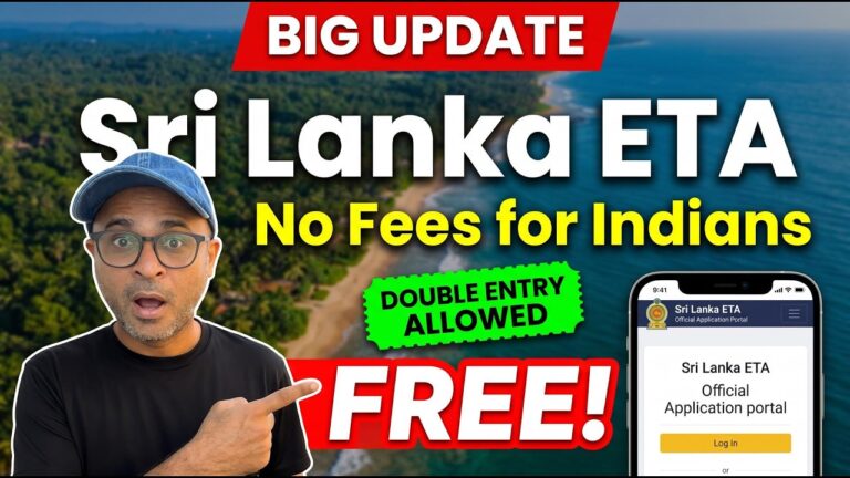Sri Lanka ETA for Indians — Completely FREE Now | How to Apply Online & Double Entry