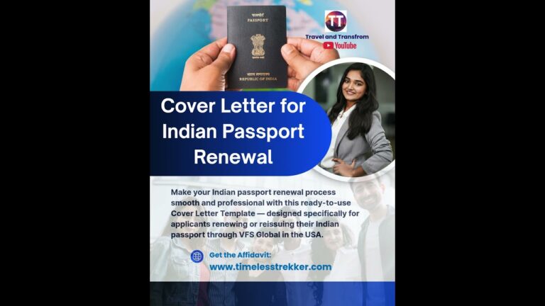 Cover Letter for Indian Passport Renewal | Avoid VFS Delays #shorts