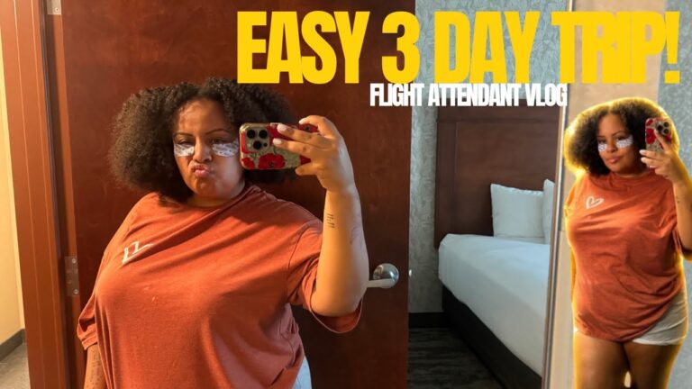 Cabin Crew Vlog | Flight attendant life || easy 3 day trip ✨✈️ #regionalflightattendant