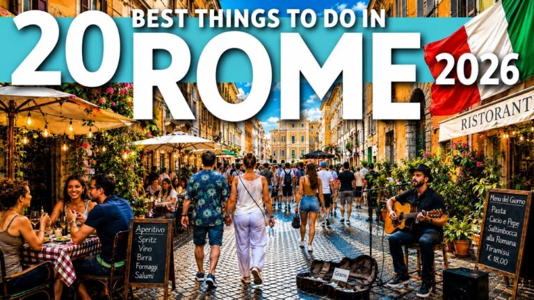 Best Things To Do in Rome Italy 2026 4K