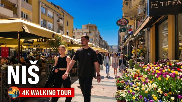 Nis, Serbia: The Birthplace of Constantine the Great, Walking Tour 4K