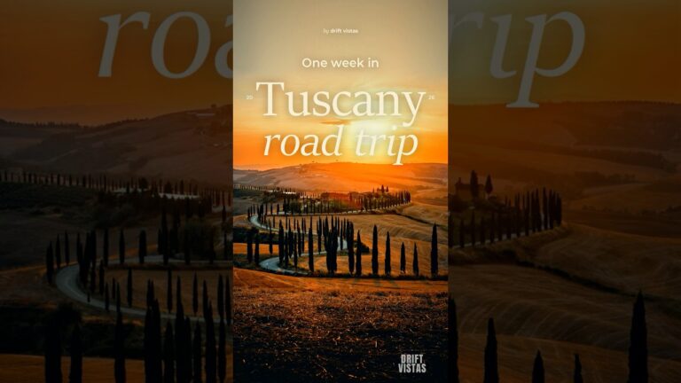 Tuscany Road Trip: The Route, Stop by Stop #shorts